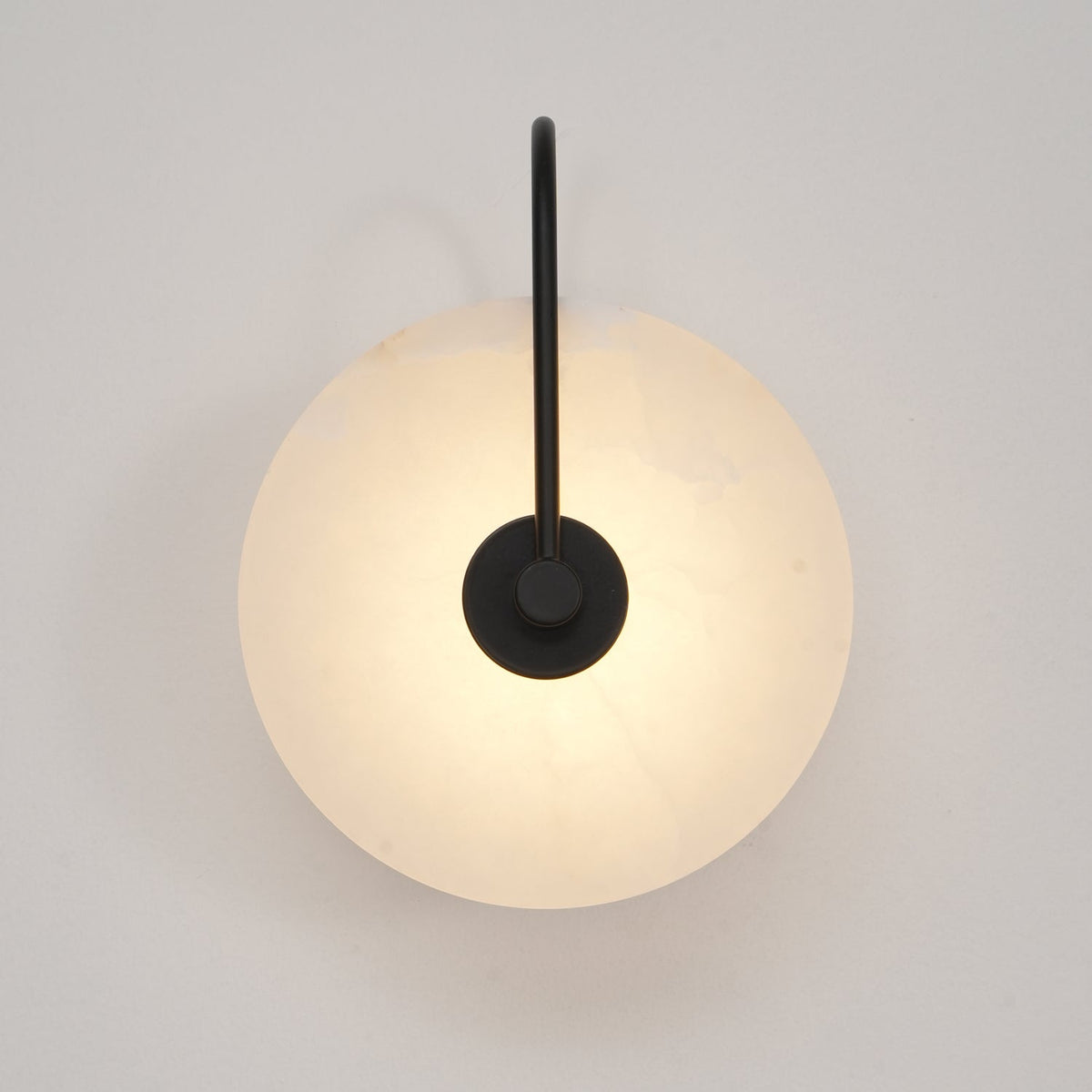Albeenne Alabaster Globe Wall Lamp