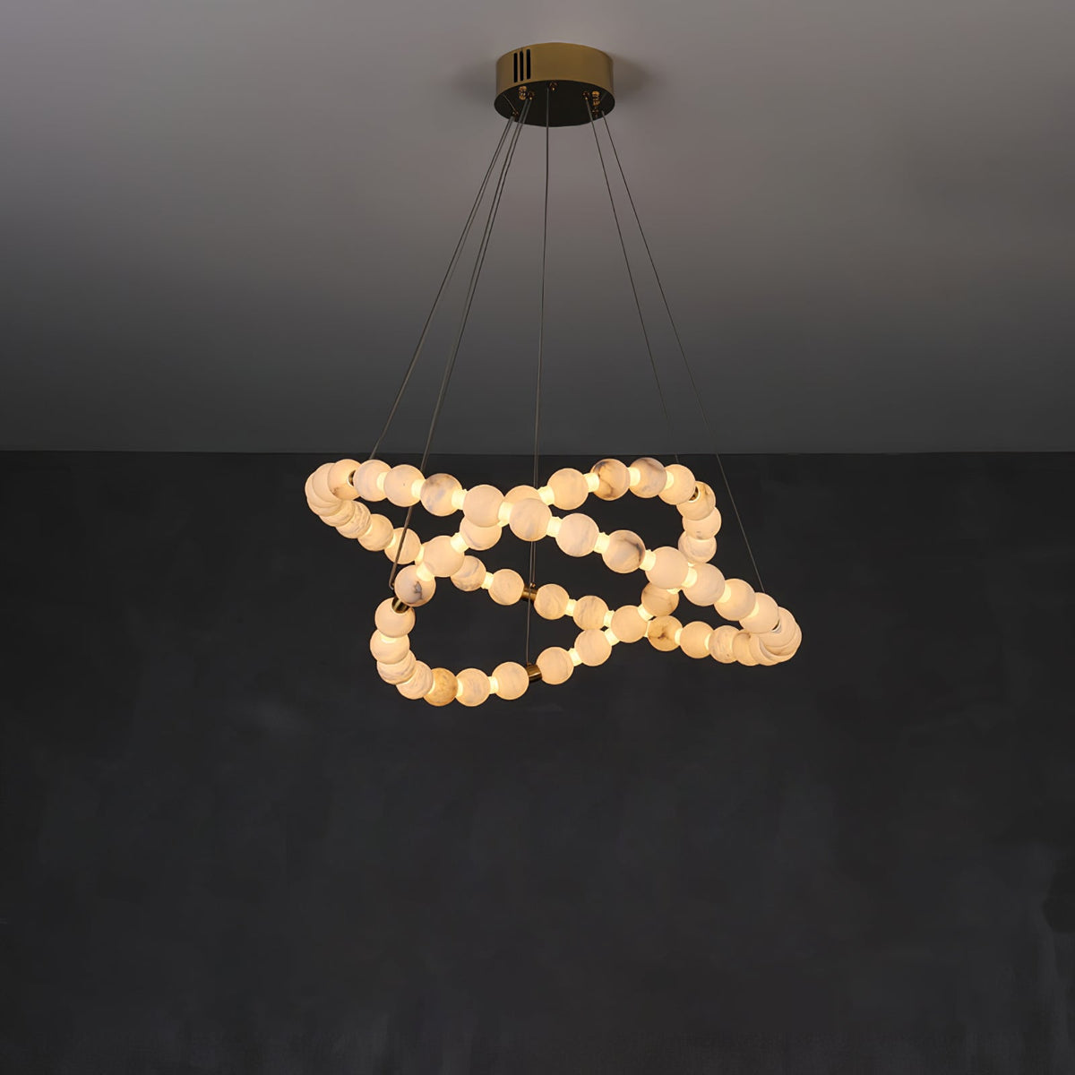 Eirelian Modern Alabaster Pendant Light Chandelier