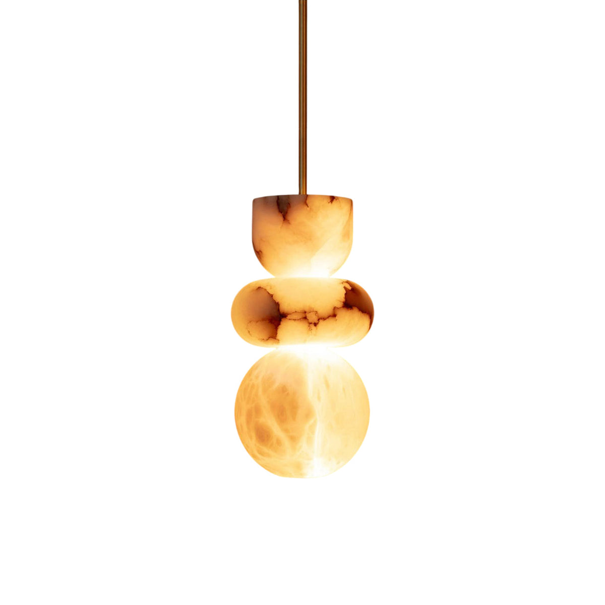 Irregular Shape  Alabaster Pendant Light