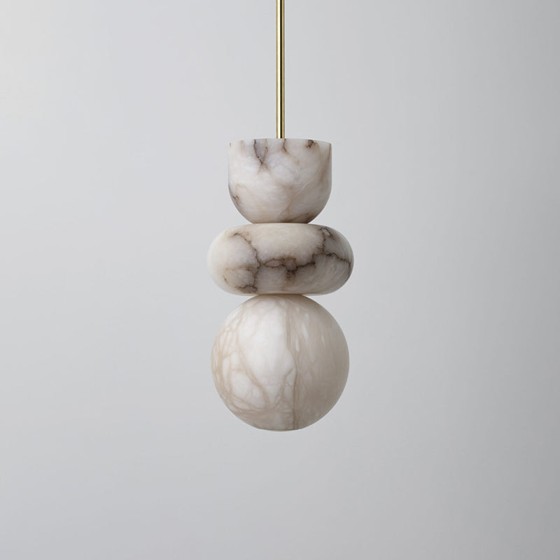 Irregular Shape  Alabaster Pendant Light