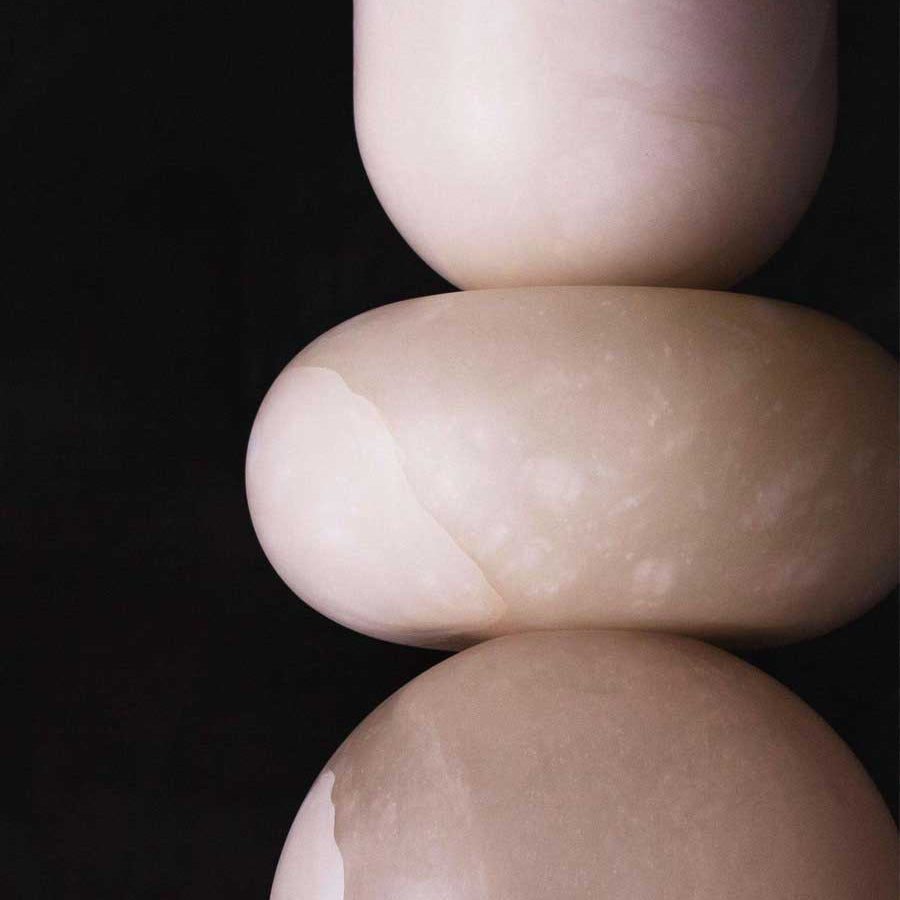 Irregular Shape  Alabaster Pendant Light
