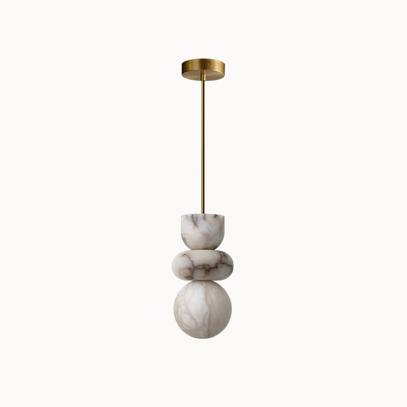 Irregular Shape  Alabaster Pendant Light