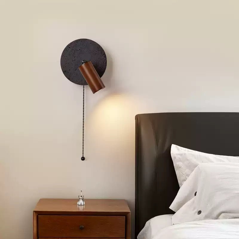 Jaxlen  Black Travertine Wall Sconce