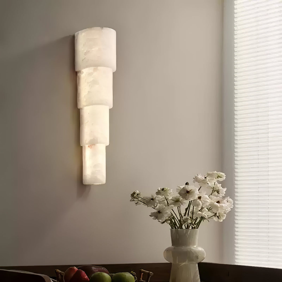 Raya Alabaster Wall Light