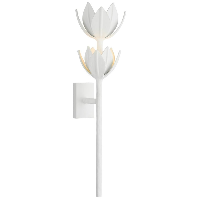 Clira Brass Lotus Bloom Wall Lamp