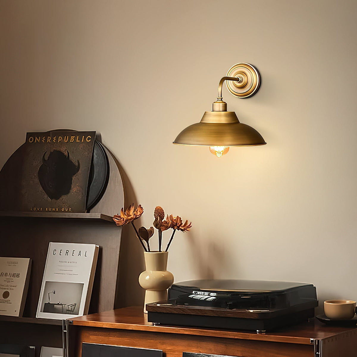 Emyel Brass Indoor Wall Light