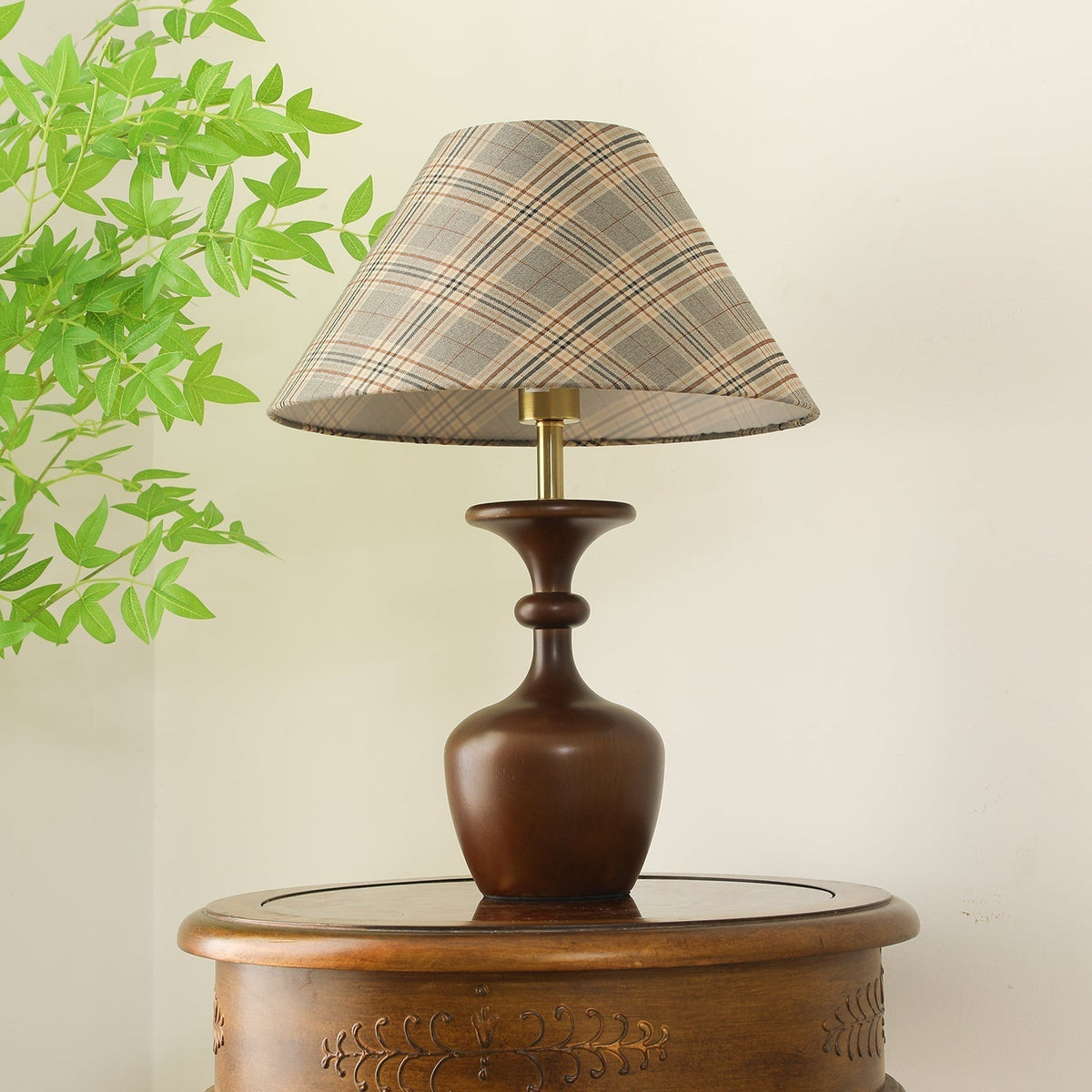 Alina Wood & Fabric Classic Table Lamp