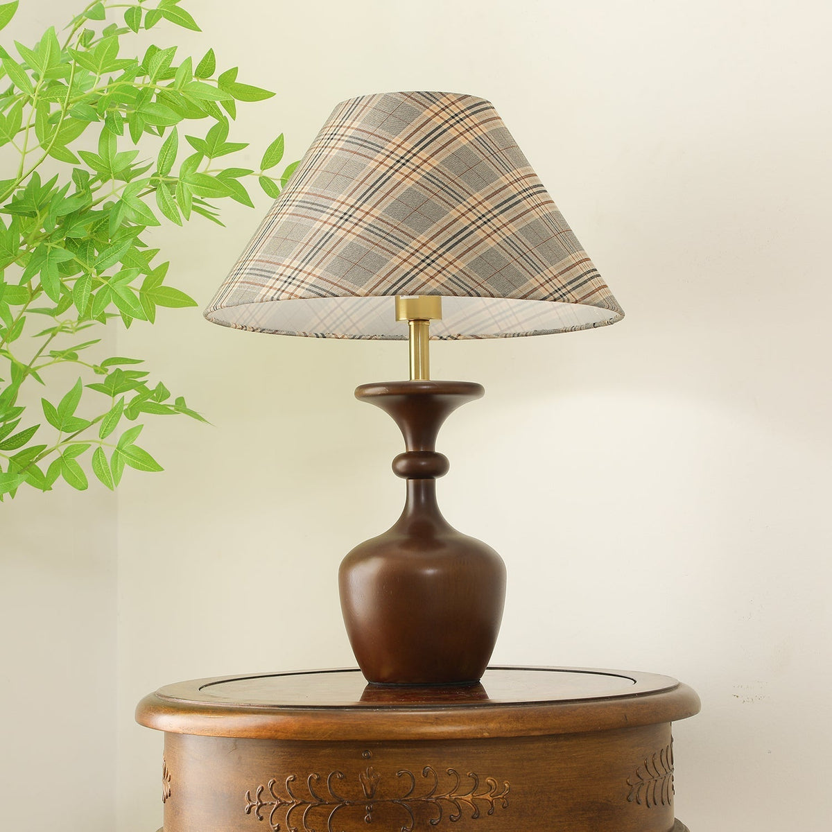 Alina Wood & Fabric Classic Table Lamp