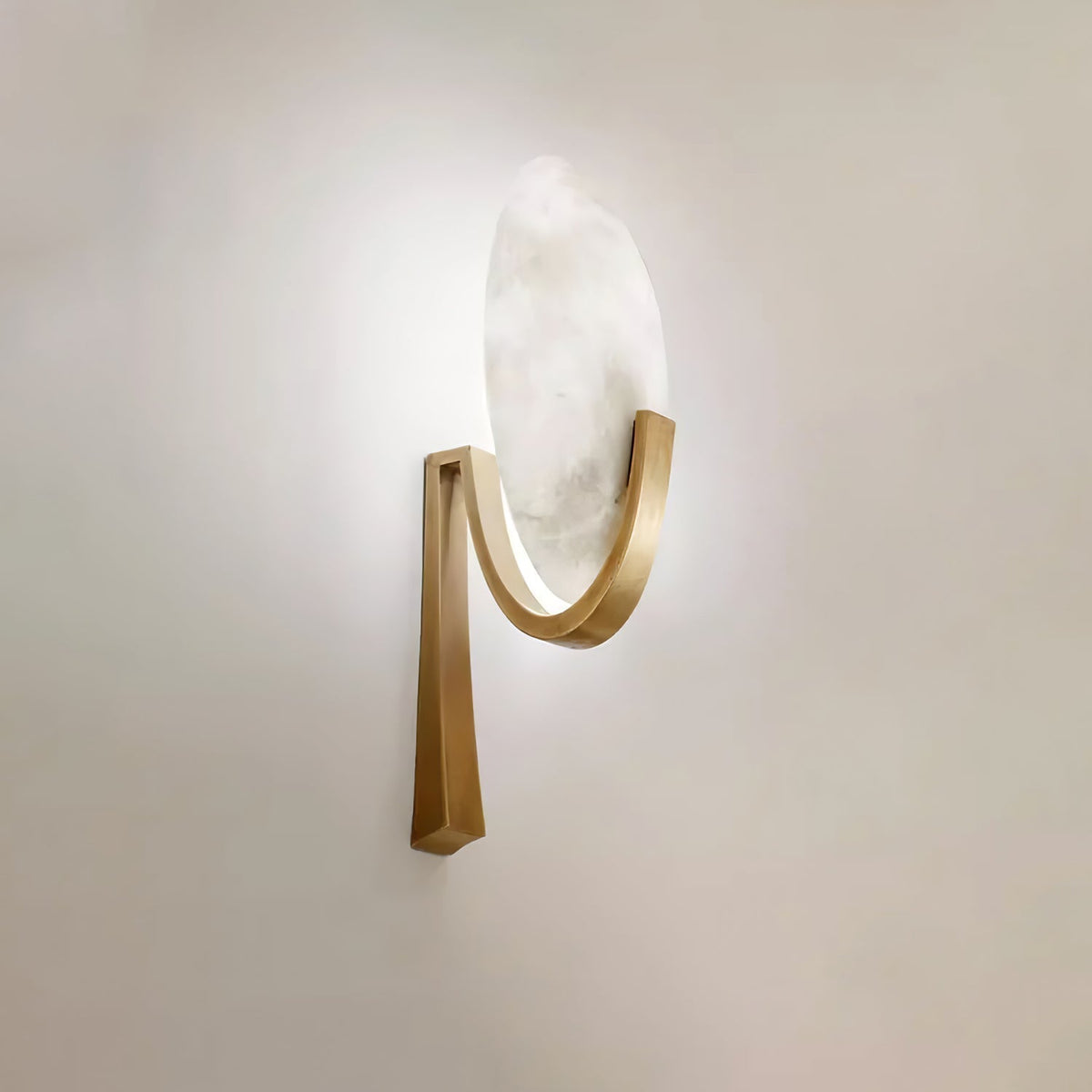 Avey Modern Alabaster Plug Wall Lamp