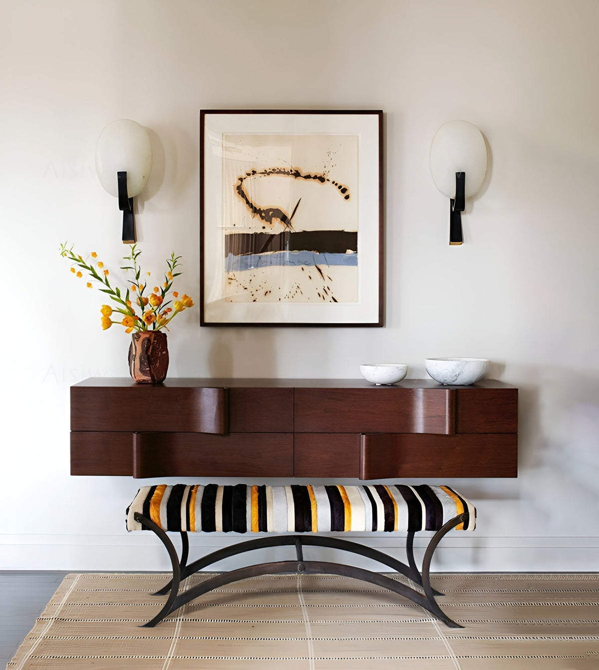 Nivaeria Modern Alabaster Wall Lamp