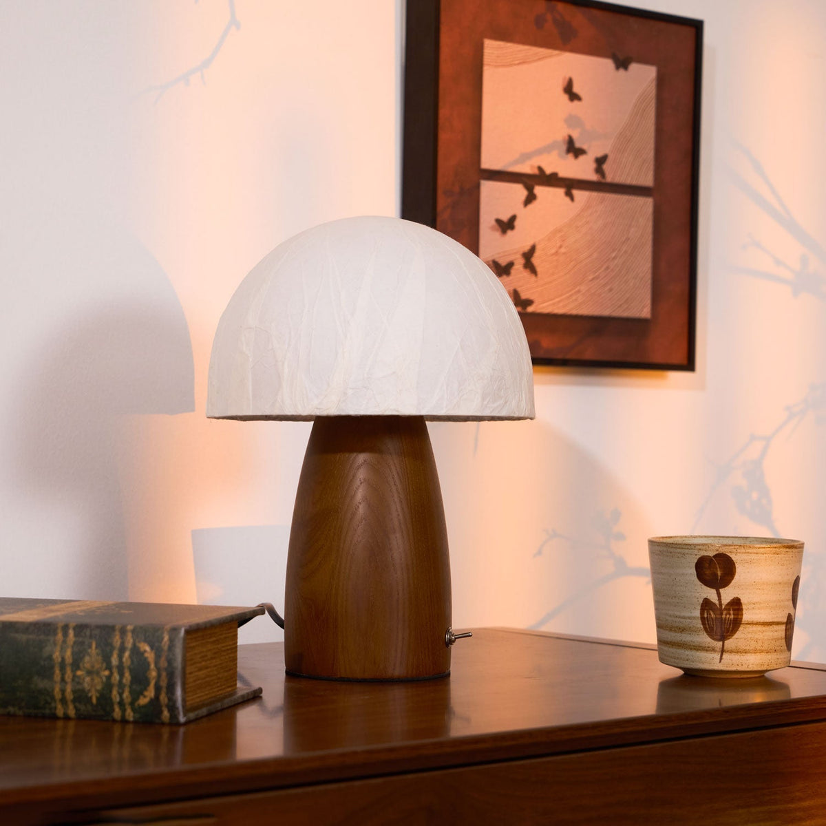 Nimbus Wood & Fabric Table Lamp
