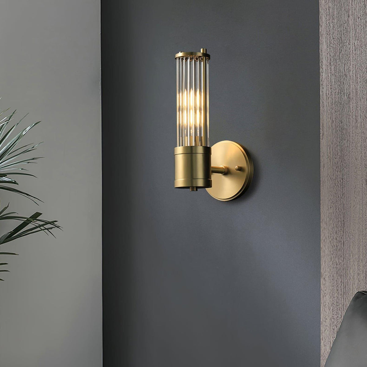 Vevenisra Nordic Art Cylinder Glass Wall Light