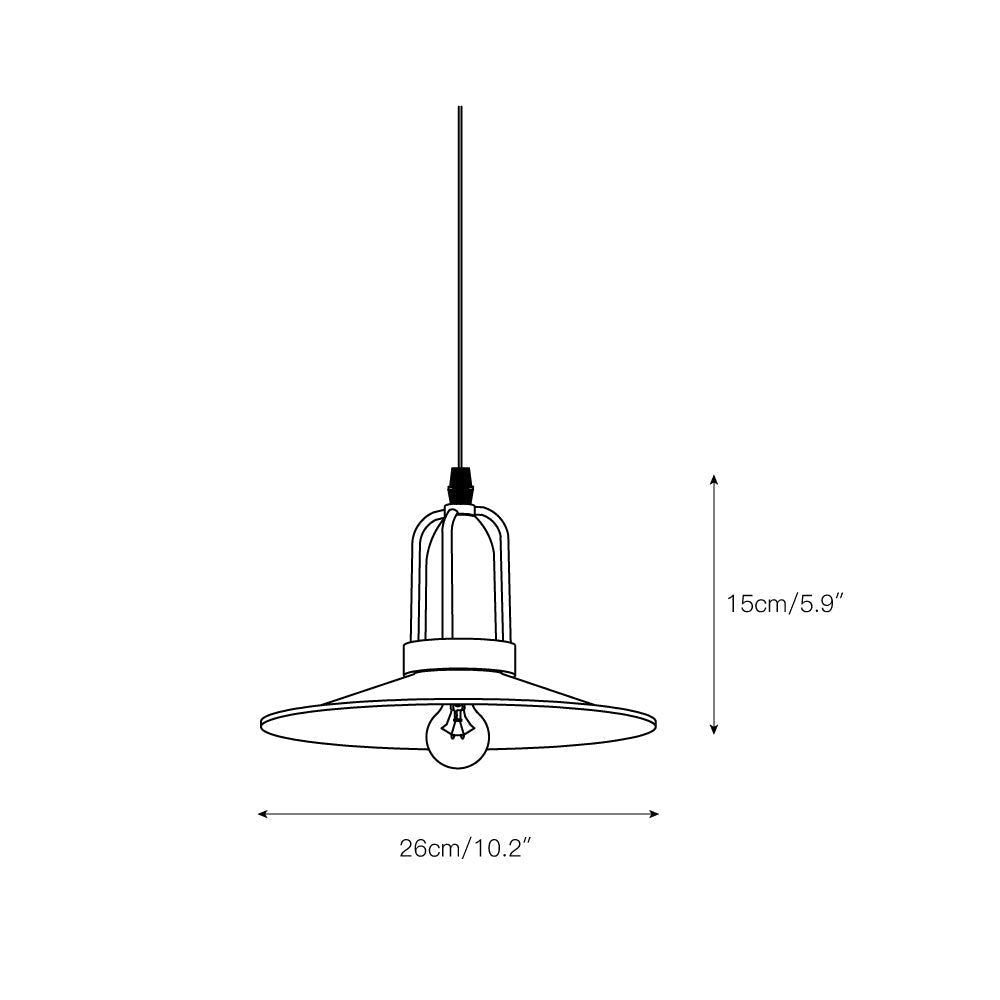 Yrvuvyi Modern Minimalist Industrial Metal Pendant Light