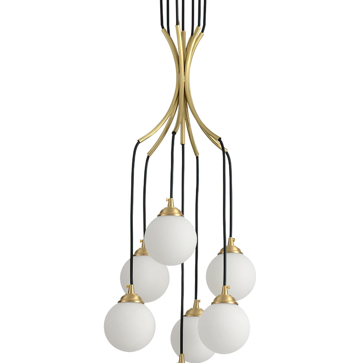 Zoruvyi Modern Minimalist Ball Drop Glass Chandelier