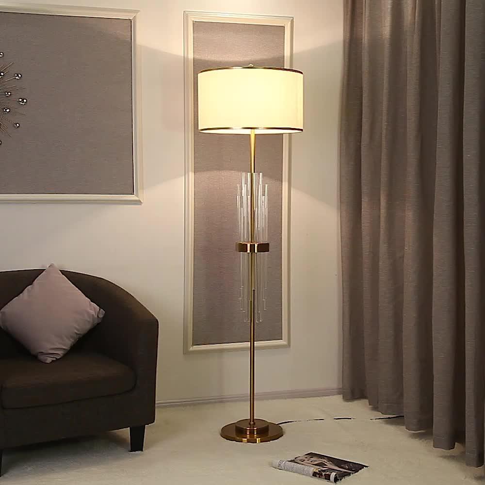 Regalian Fabric Contemporary Floor Lamp