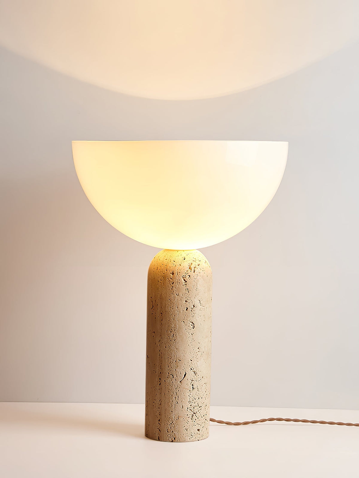 Tion  Travertine  Table Lamp