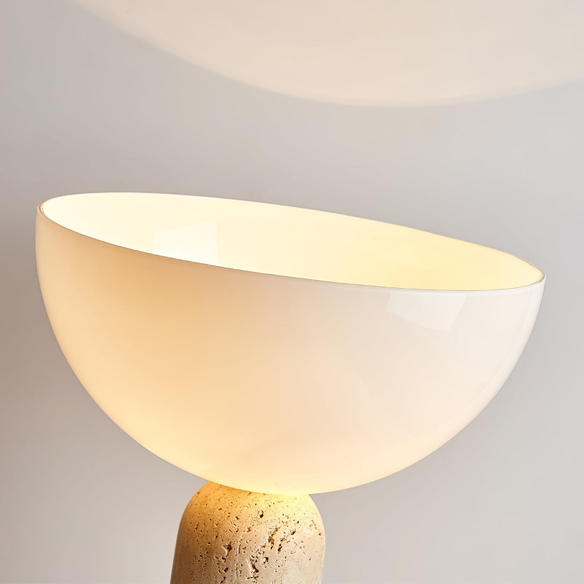 Tion  Travertine  Table Lamp