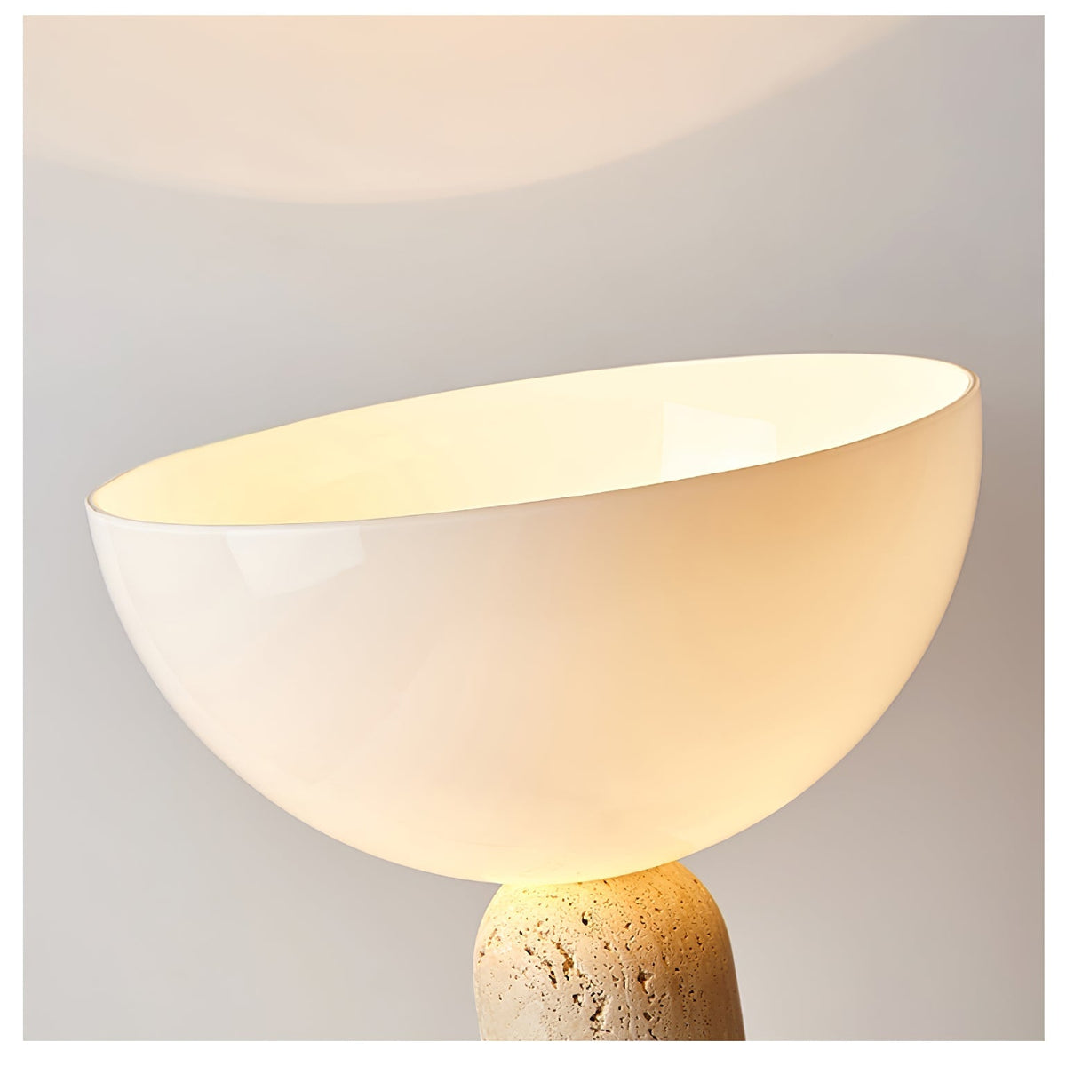 Tion  Travertine  Table Lamp