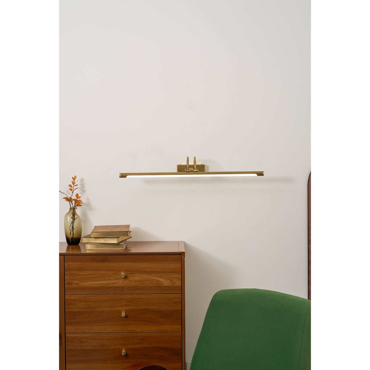 Enby Brass Rechargeable Indoor Wall Light