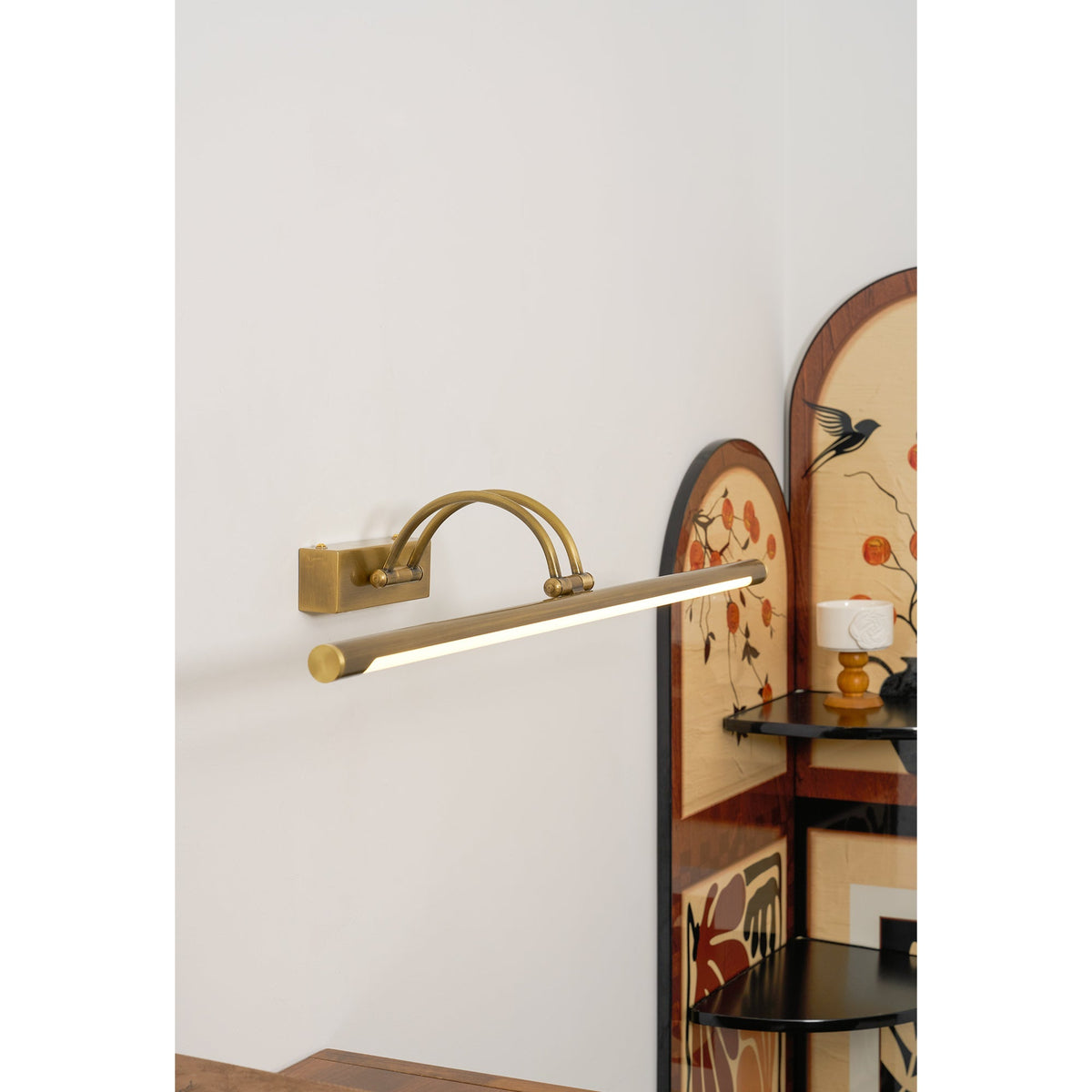 Enby Brass Rechargeable Indoor Wall Light