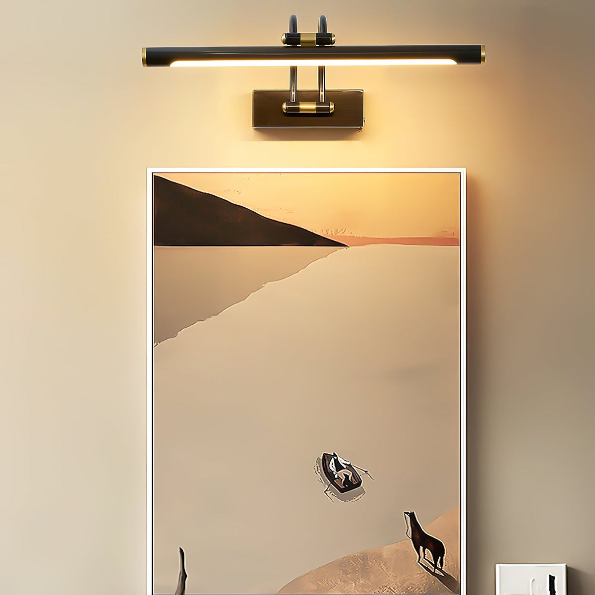 Enby Brass Rechargeable Indoor Wall Light