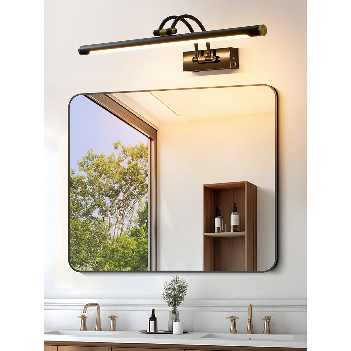 Enby Brass Rechargeable Indoor Wall Light
