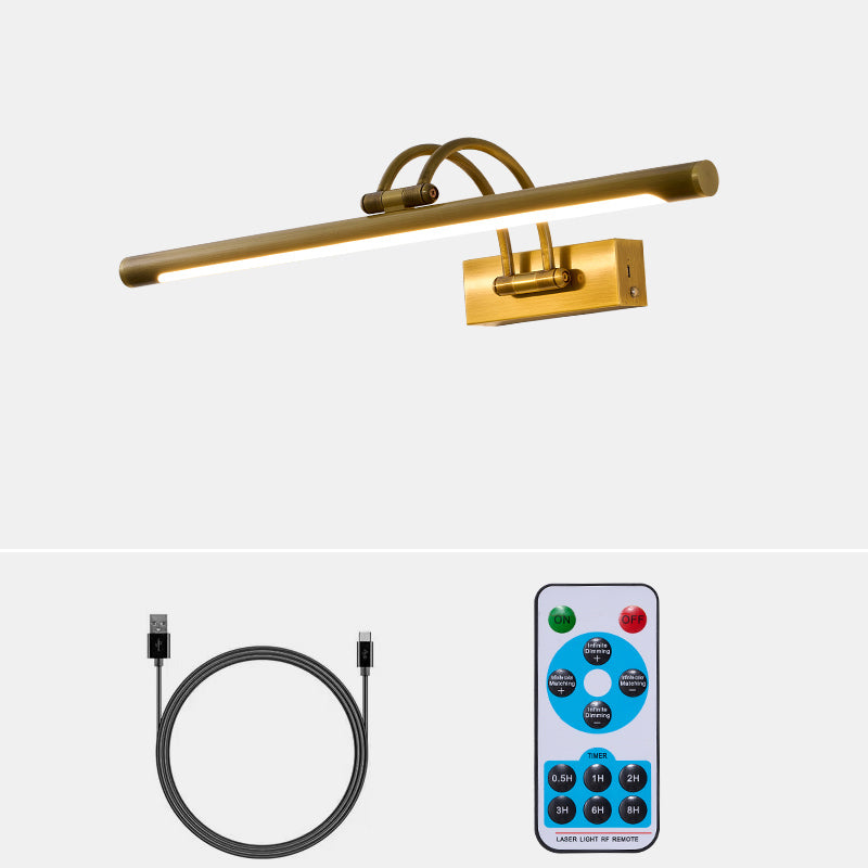 Enby Brass Rechargeable Indoor Wall Light