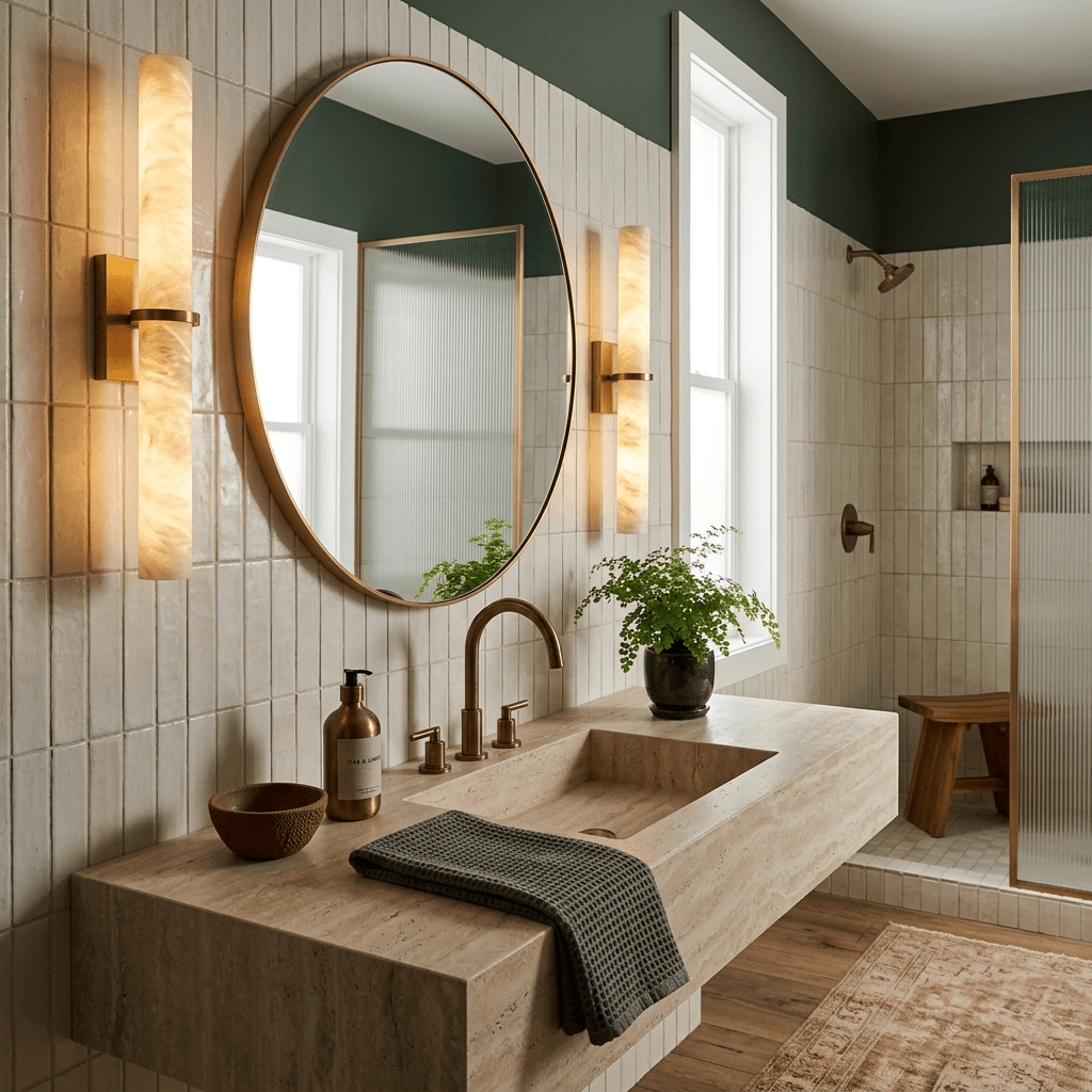 Hizo Alabaster Bar Indoor Wall Light