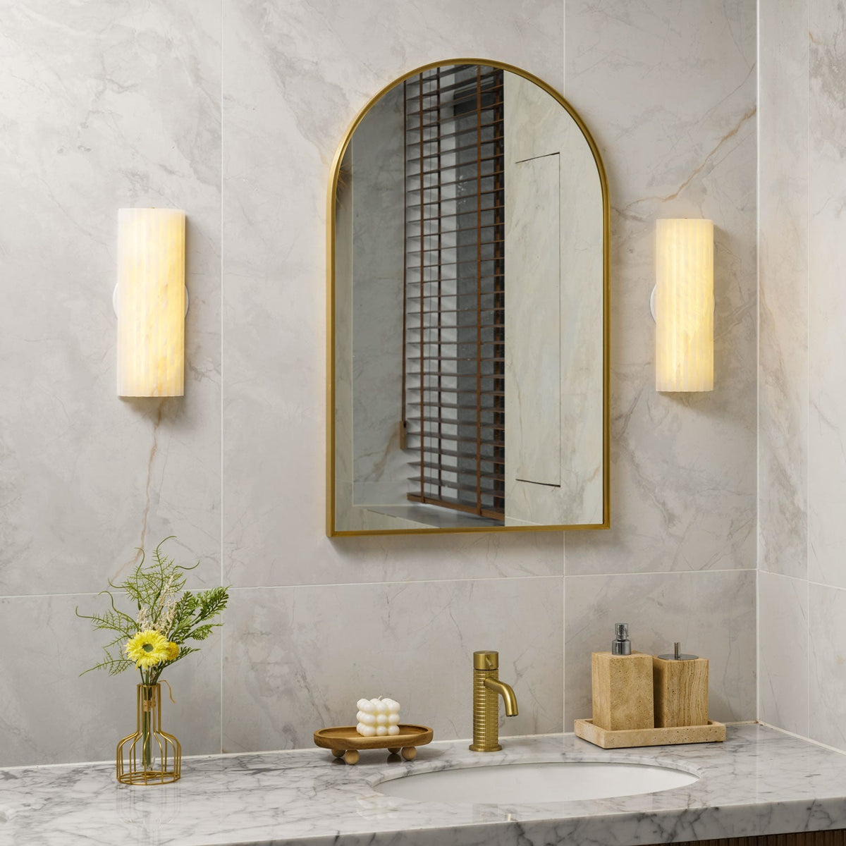 Bikel Alabaster Indoor Wall Light