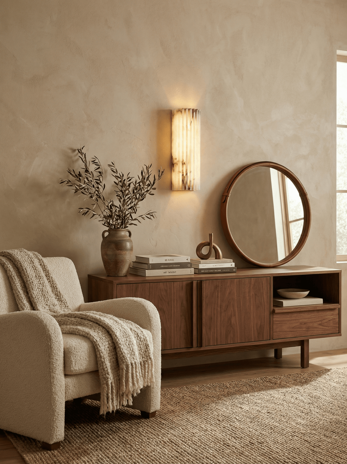 Bikel Alabaster Indoor Wall Light
