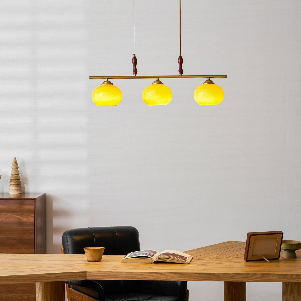 Falix Amber Trio Pendant Light