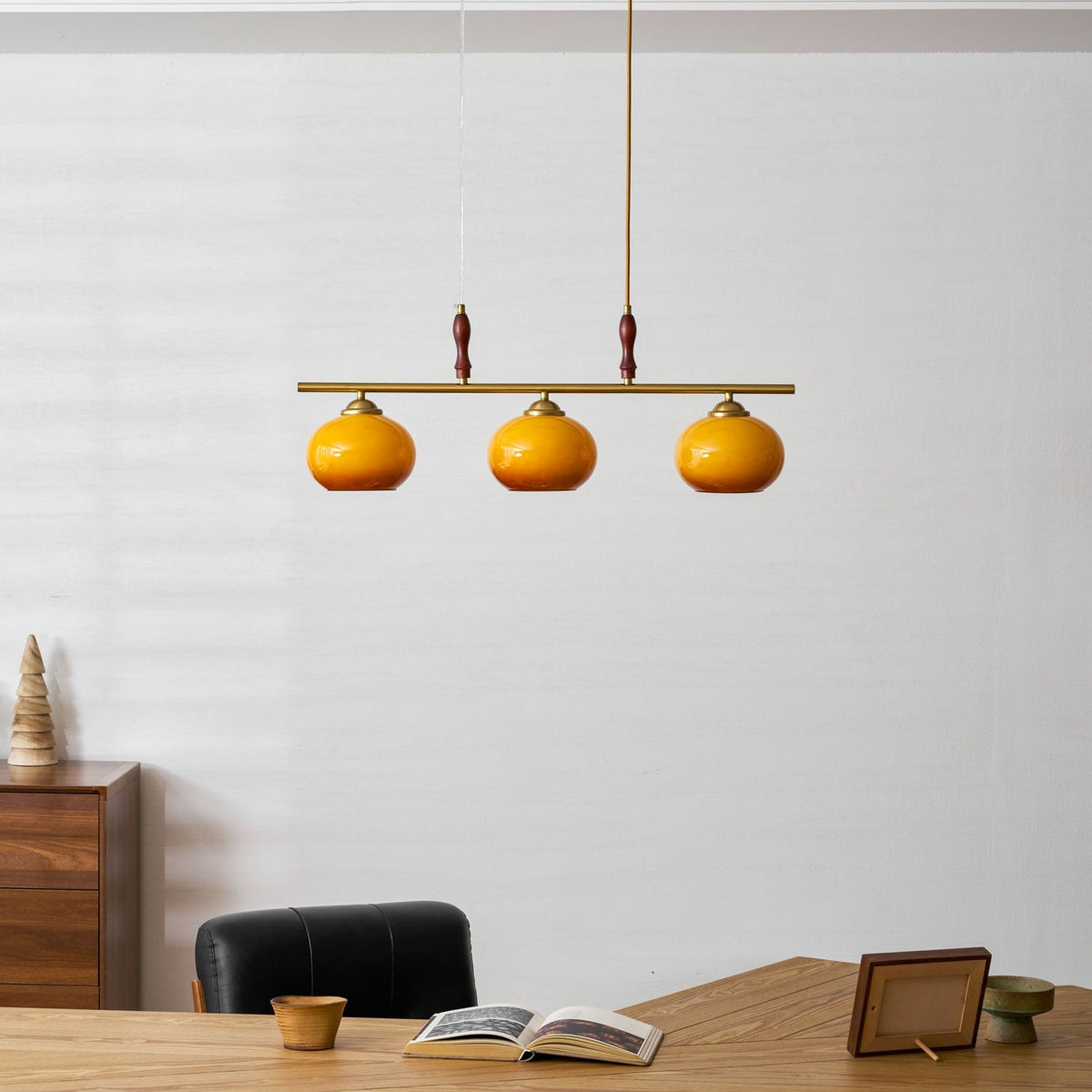 Falix Amber Trio Pendant Light