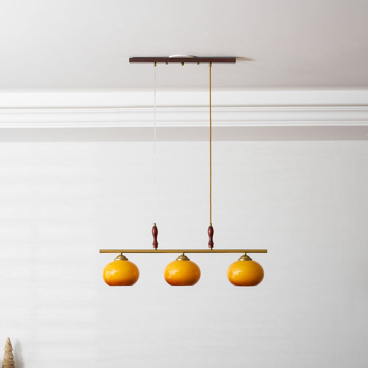 Falix Amber Trio Pendant Light