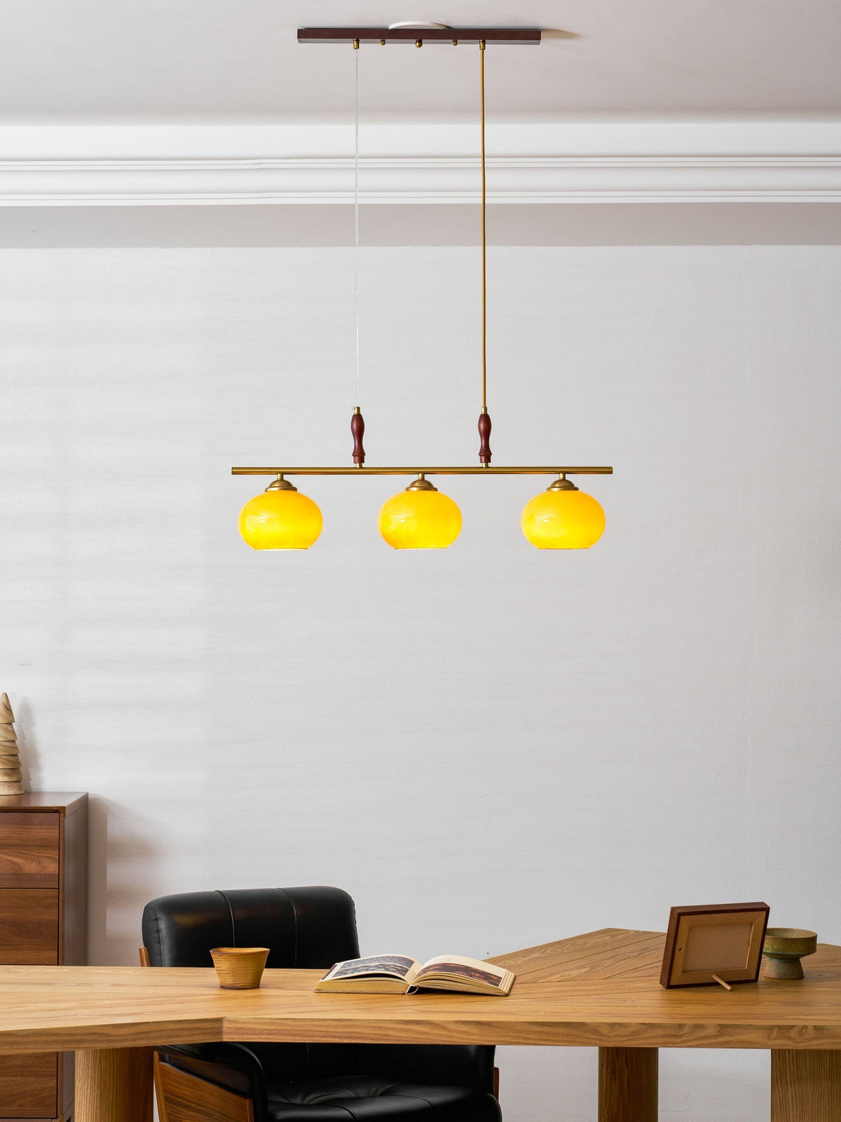 Falix Amber Trio Pendant Light