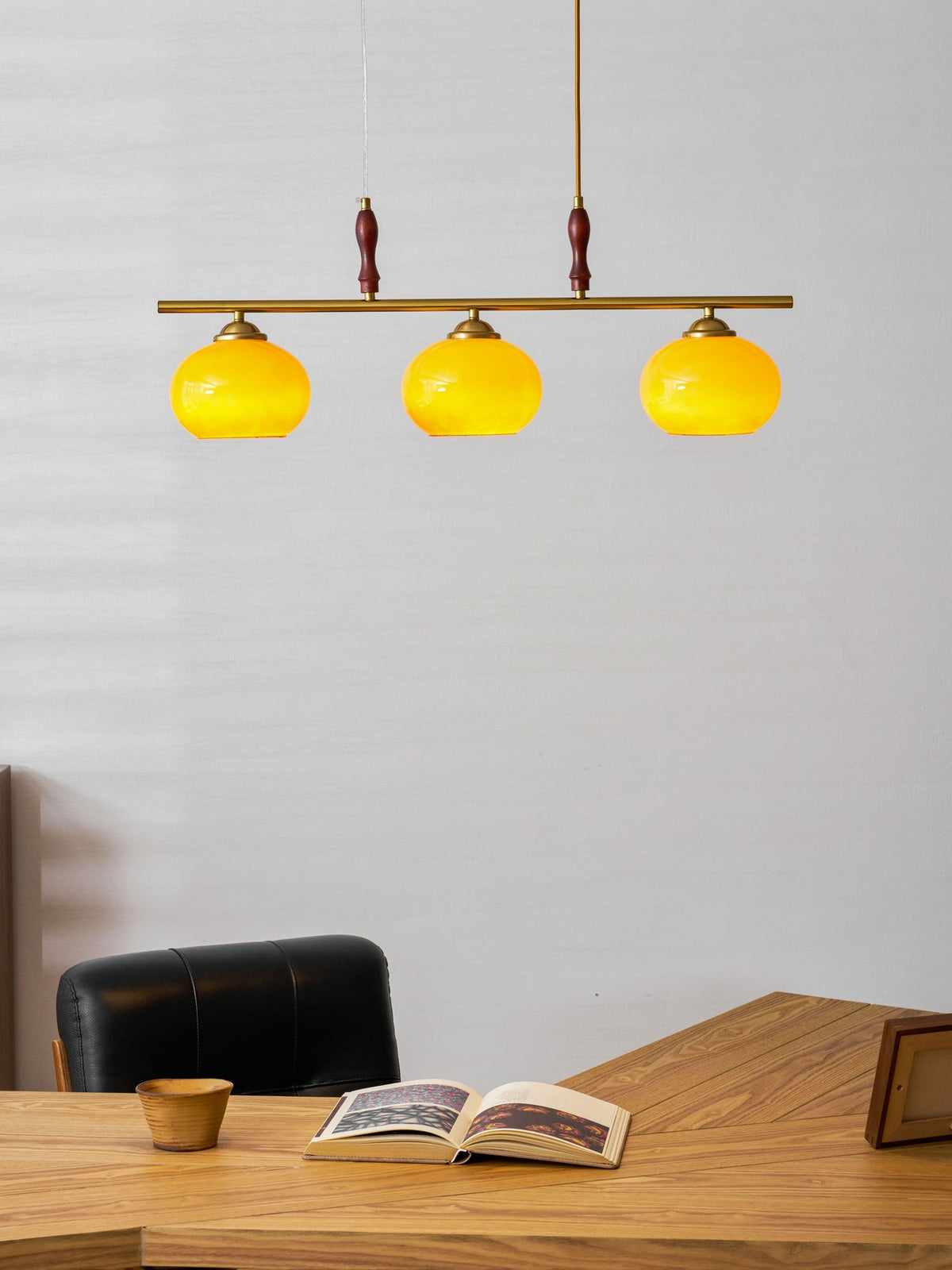 Falix Amber Trio Pendant Light