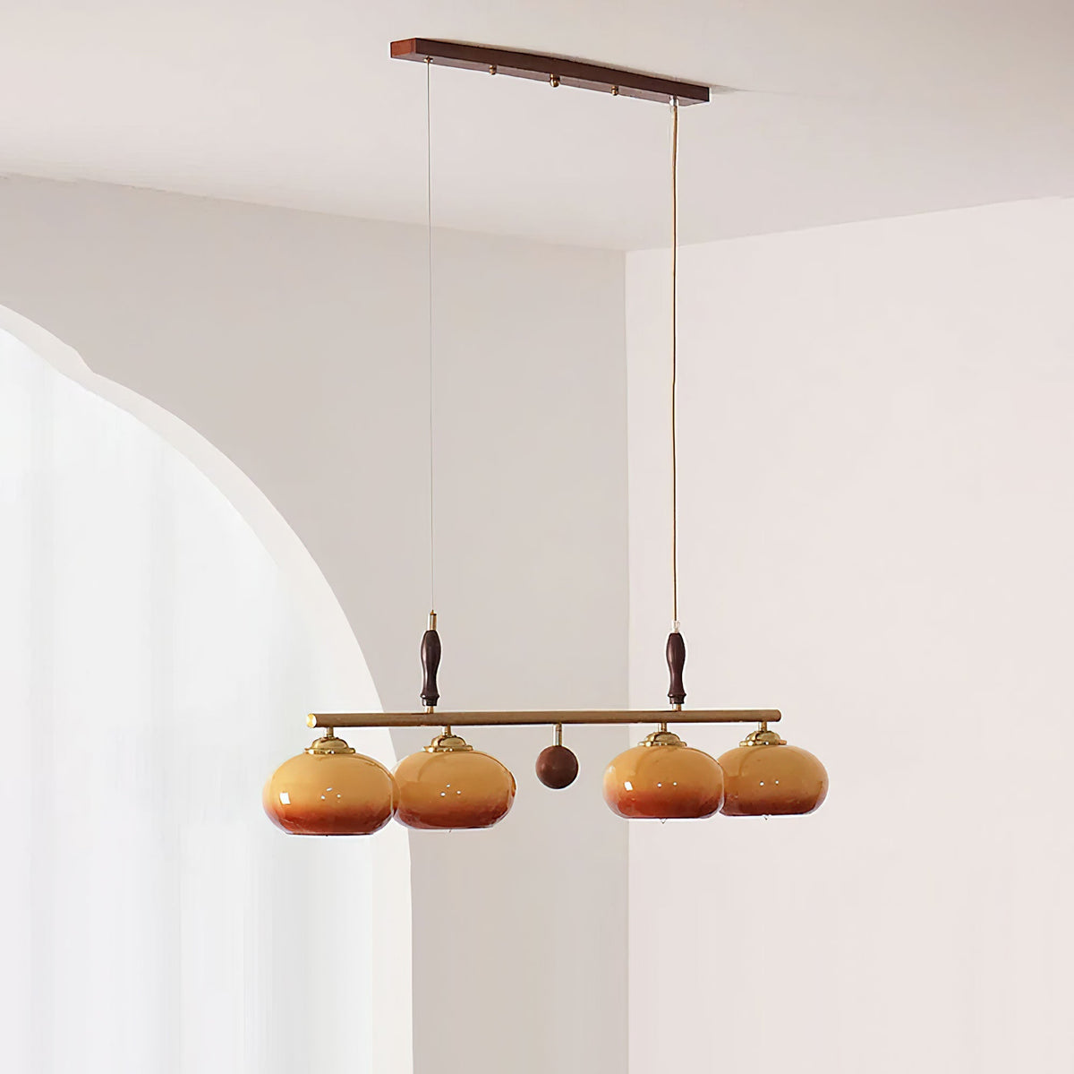 Falix Amber Trio Pendant Light