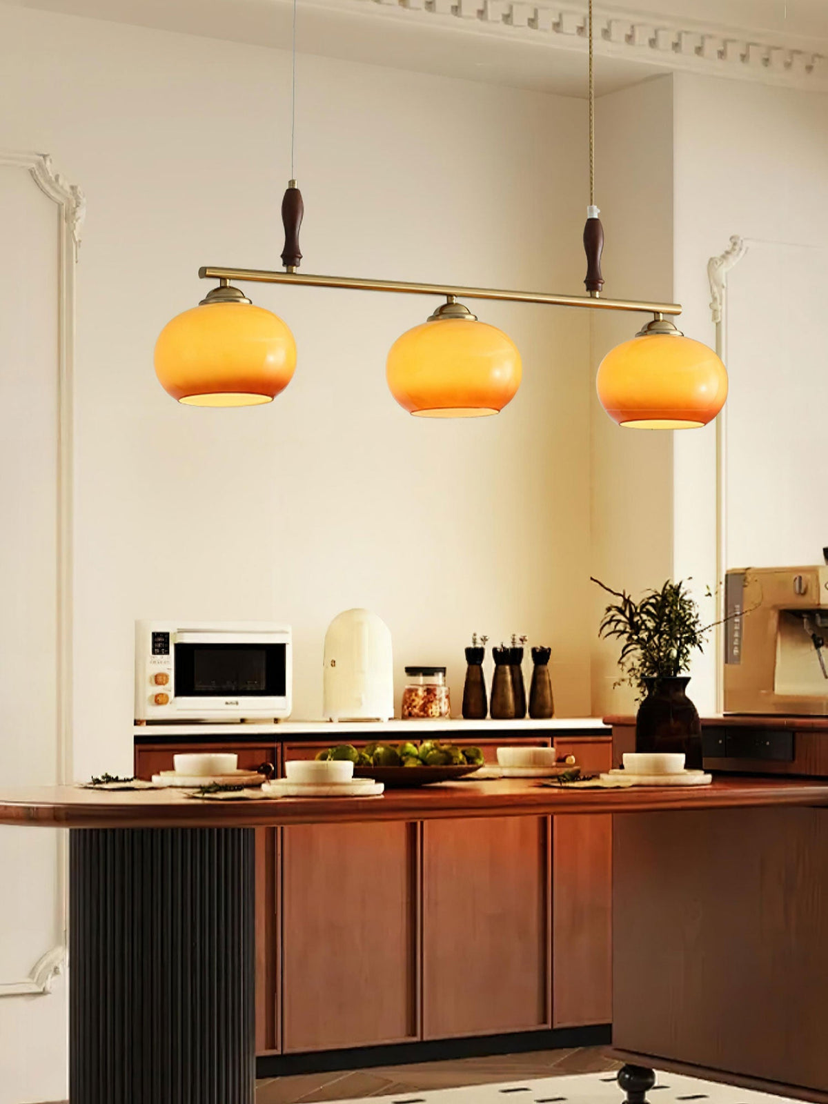 Falix Amber Trio Pendant Light