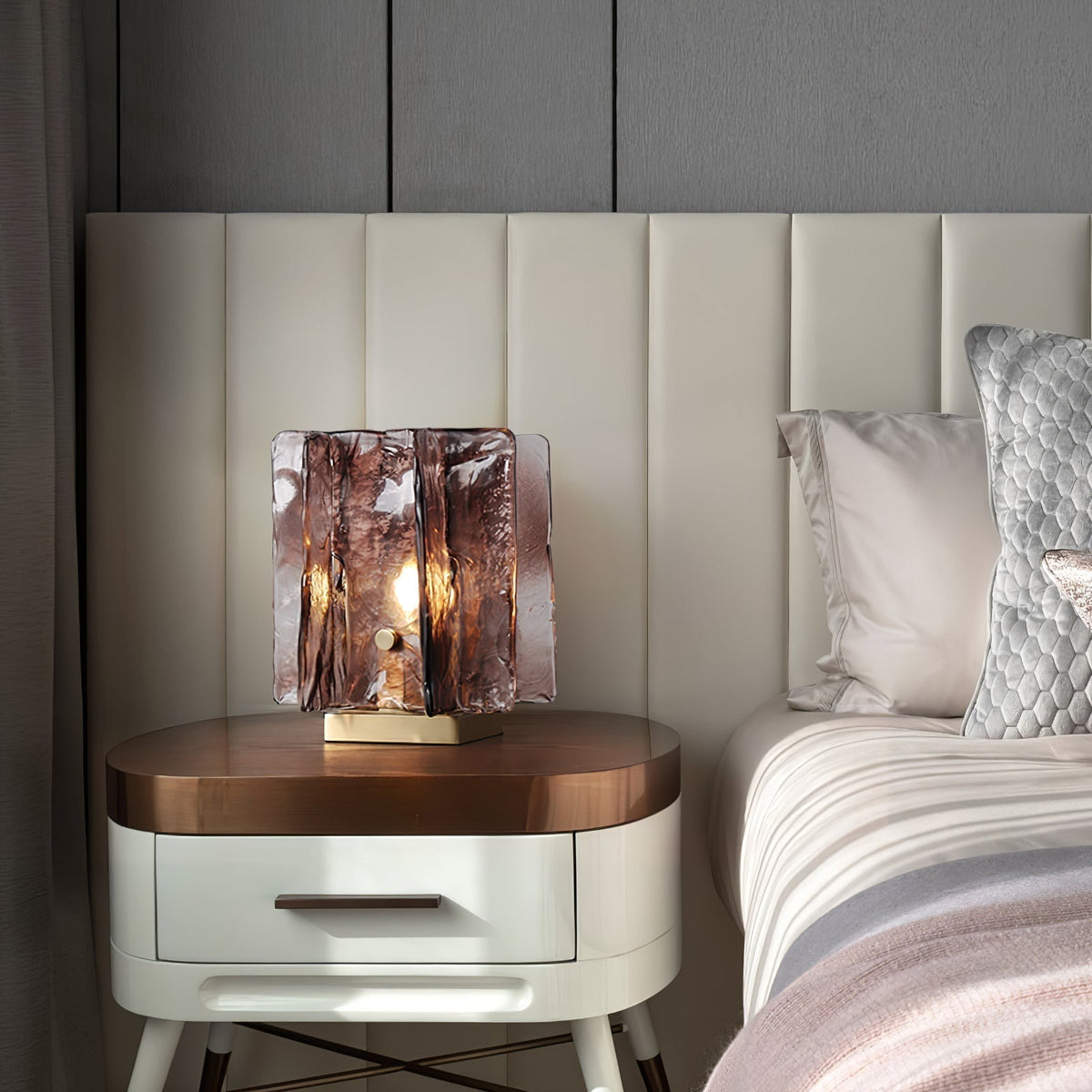 Avlaear Artisan Glass Desk Lamp