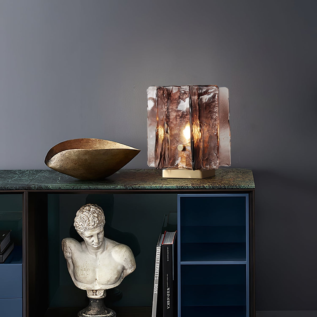 Avlaear Artisan Glass Desk Lamp