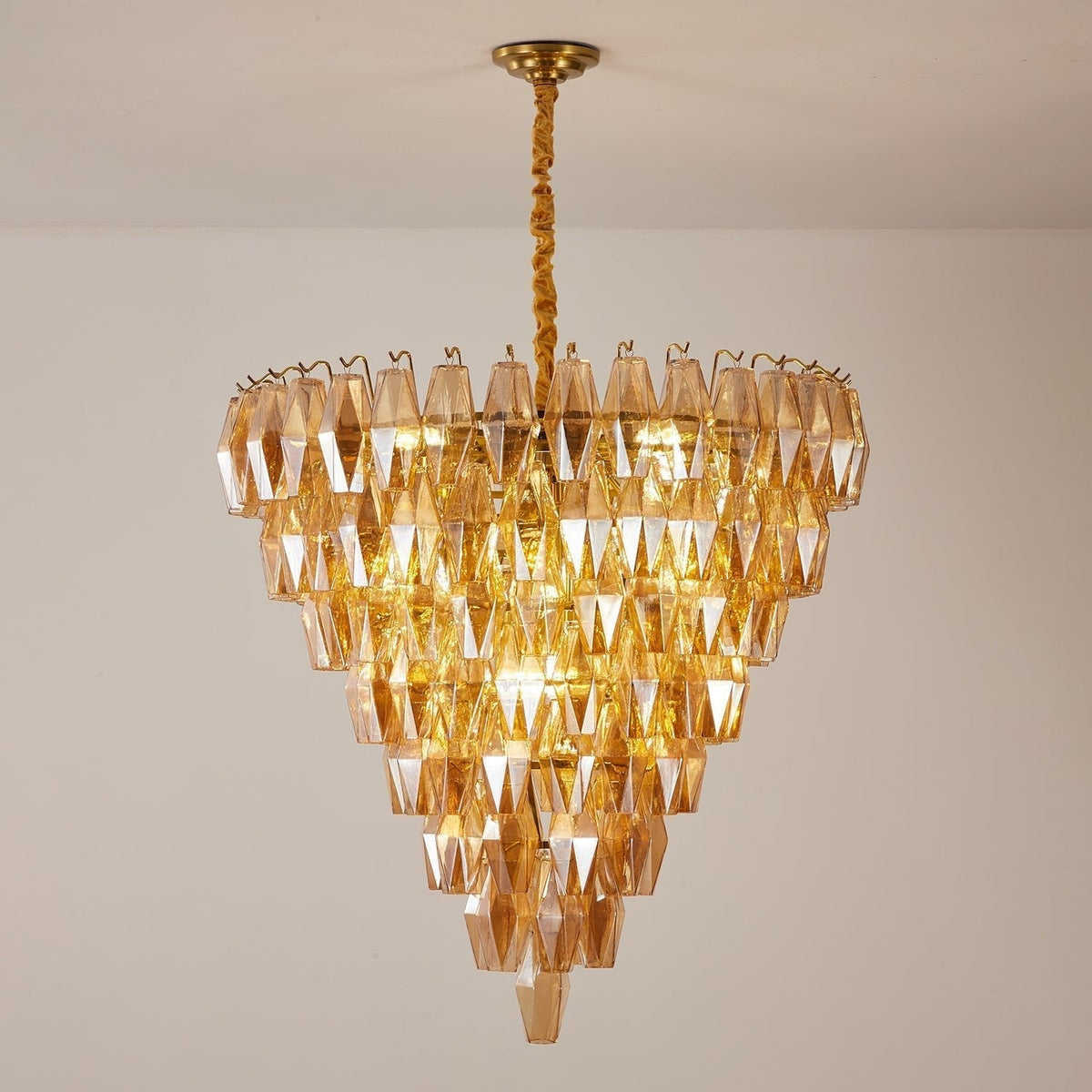 Orelielle Chandelier Amber Empire Prism