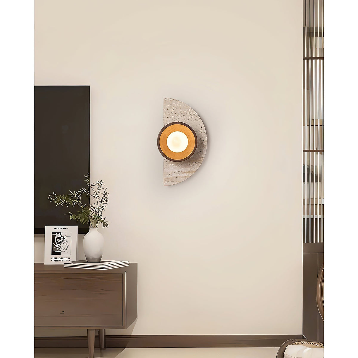 Dvaluvyi Individual Creativity Travertine Wall Lamp