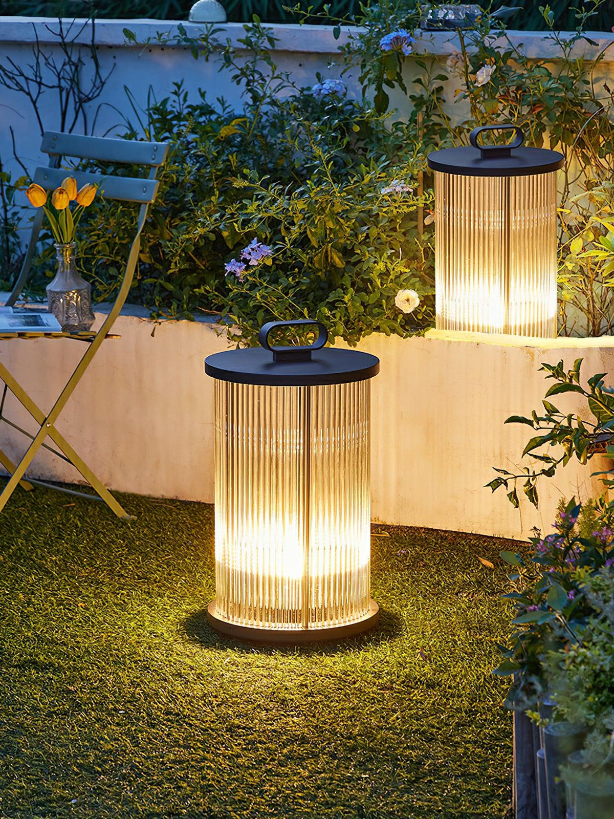 Niri Steel Acrylic Minimalist Floor Lamp