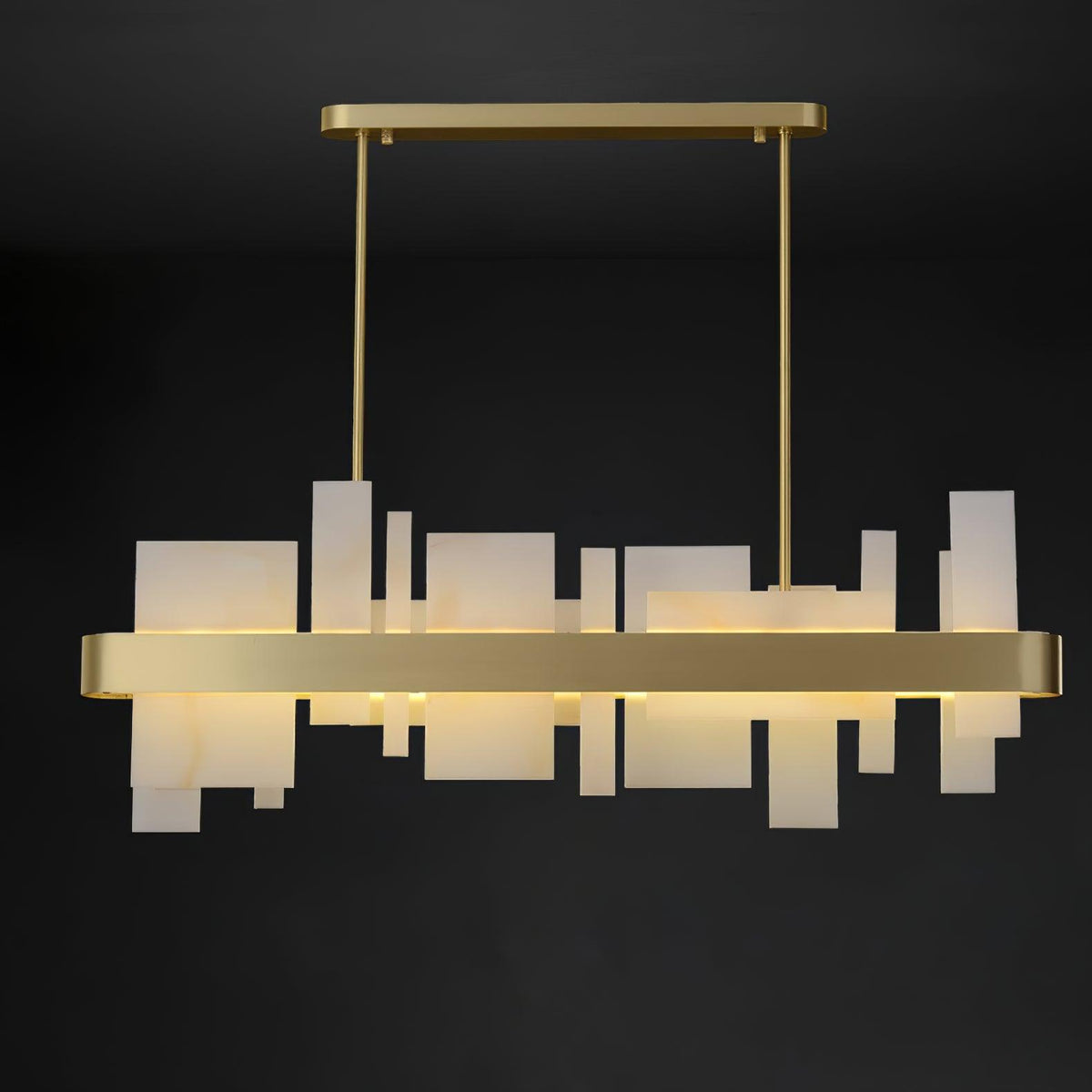 Aurarian Chandelier Copper Acrylic Dining