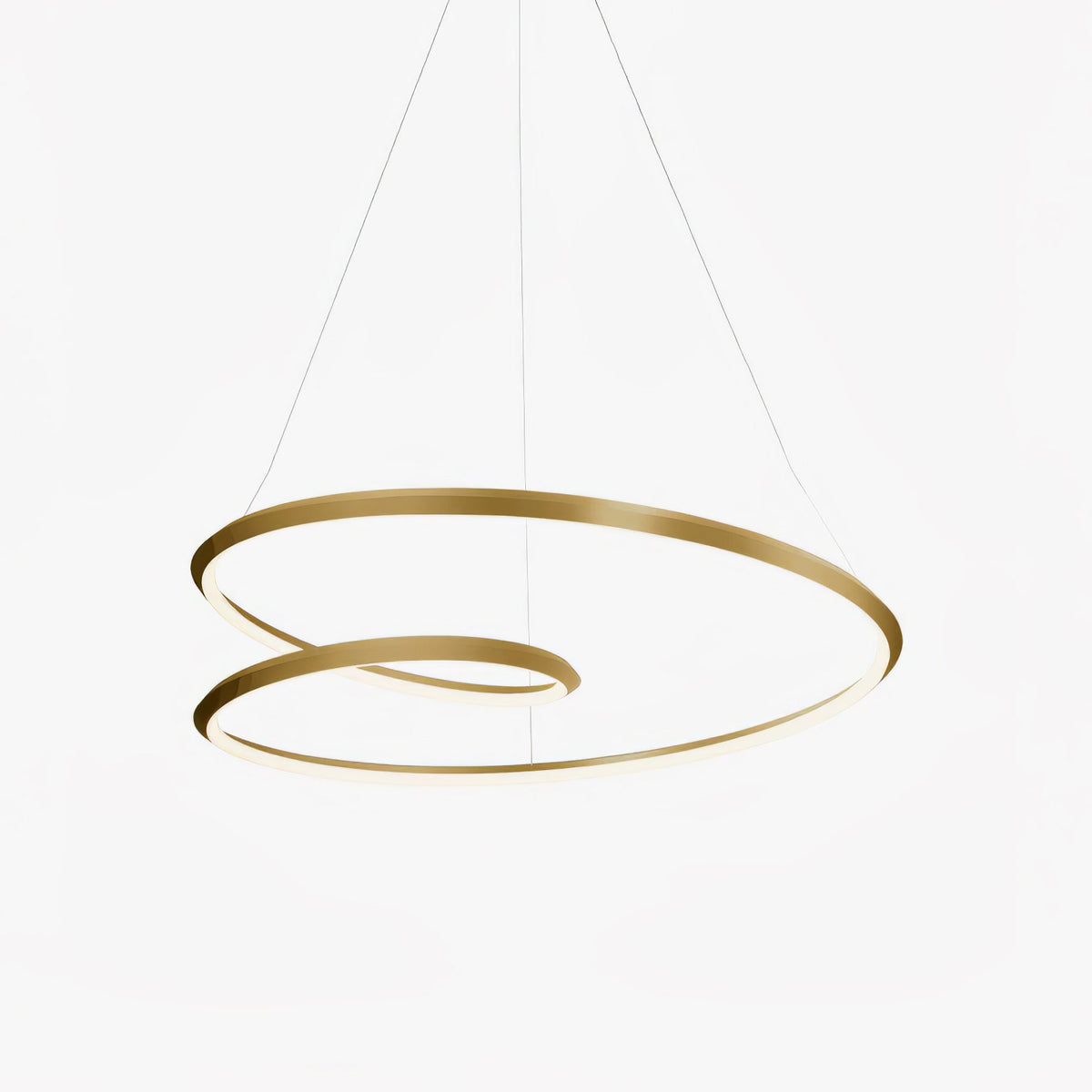 Dilen Chandelier Gold Aluminum Opal Glass