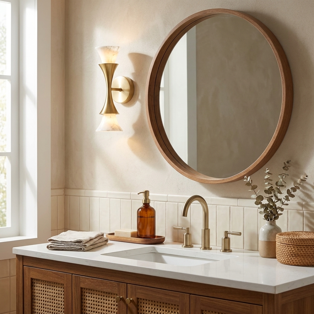 Oakenwick Alabaster Wall Sconce