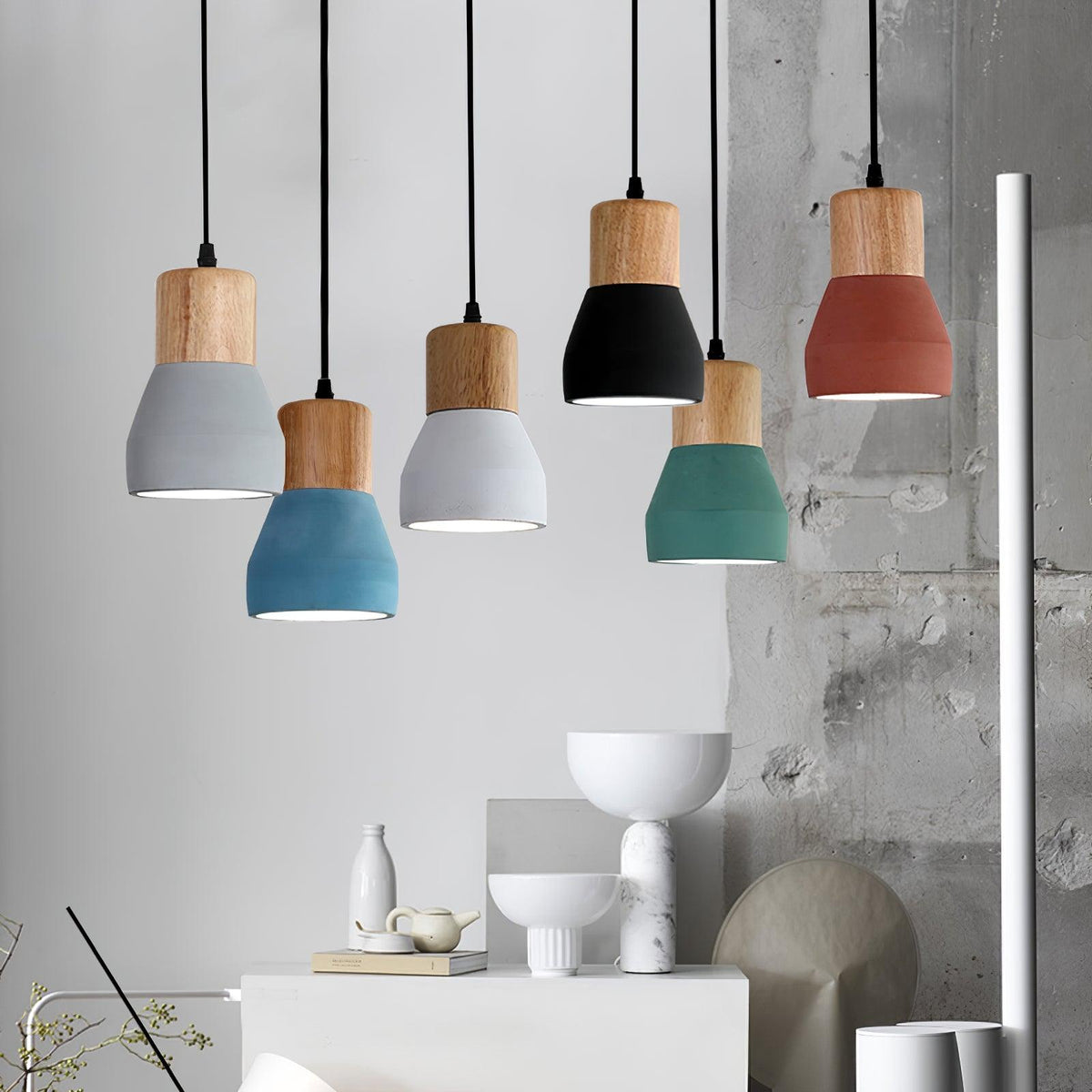 Concretis Industrial Cement Pendant Light