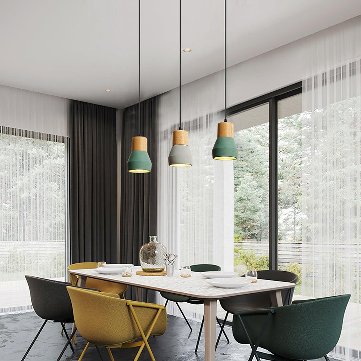 Concretis Industrial Cement Pendant Light