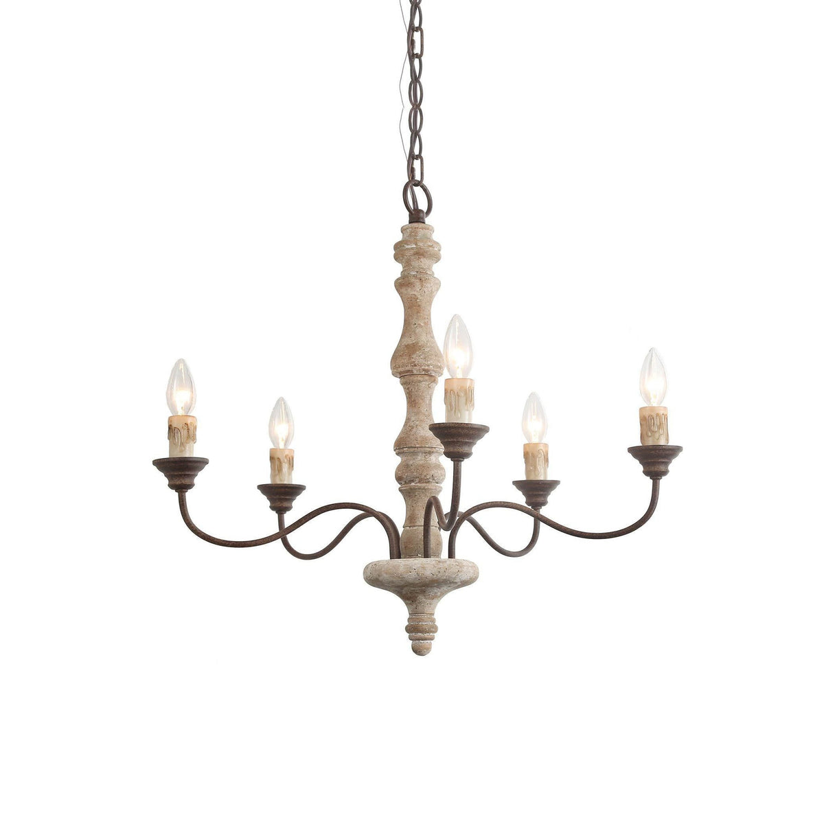 Fljotuvyi Individual Creativity Wood Metal Chandelier