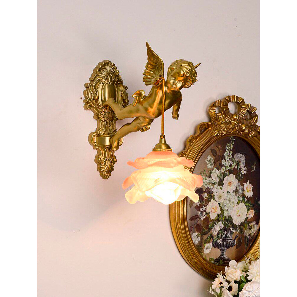 Solange Angel Glass Wall Lamp