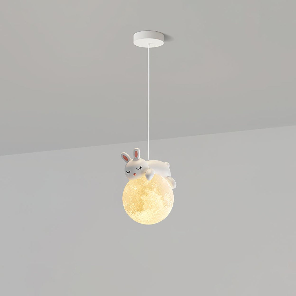 Velisise Pendant Lamp Bear Moon for Children's Room